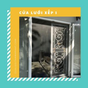 cửa lưới chống muỗi dạng xếp 1